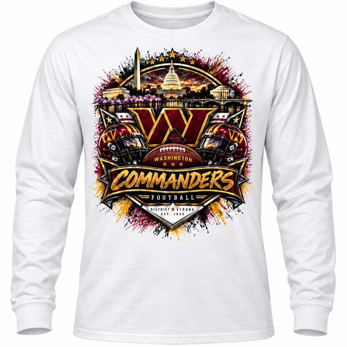 Washington Football Fan Long-Sleeve Tee | Marshal’s Fan Gear
