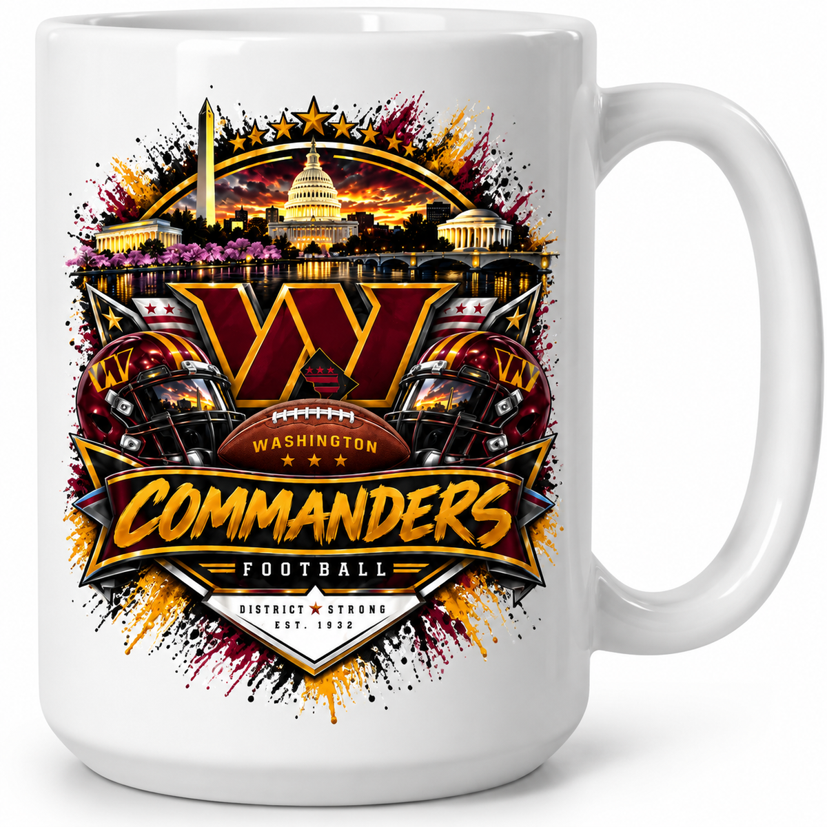 Washington Commanders Football Fan Mug