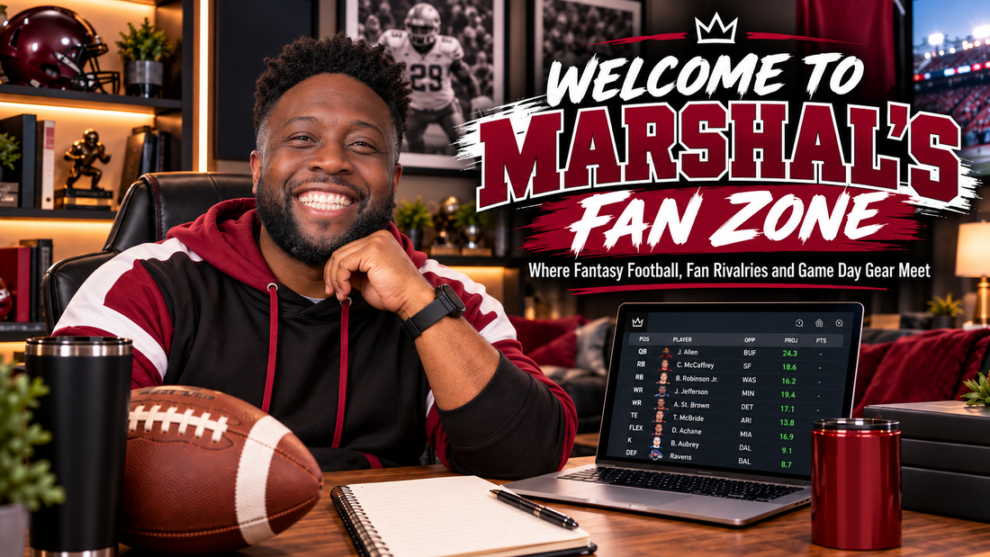 Welcome to Marshal’s Fan Zone: Where Fantasy Football, Fan Rivalries and Game Day Gear Meet