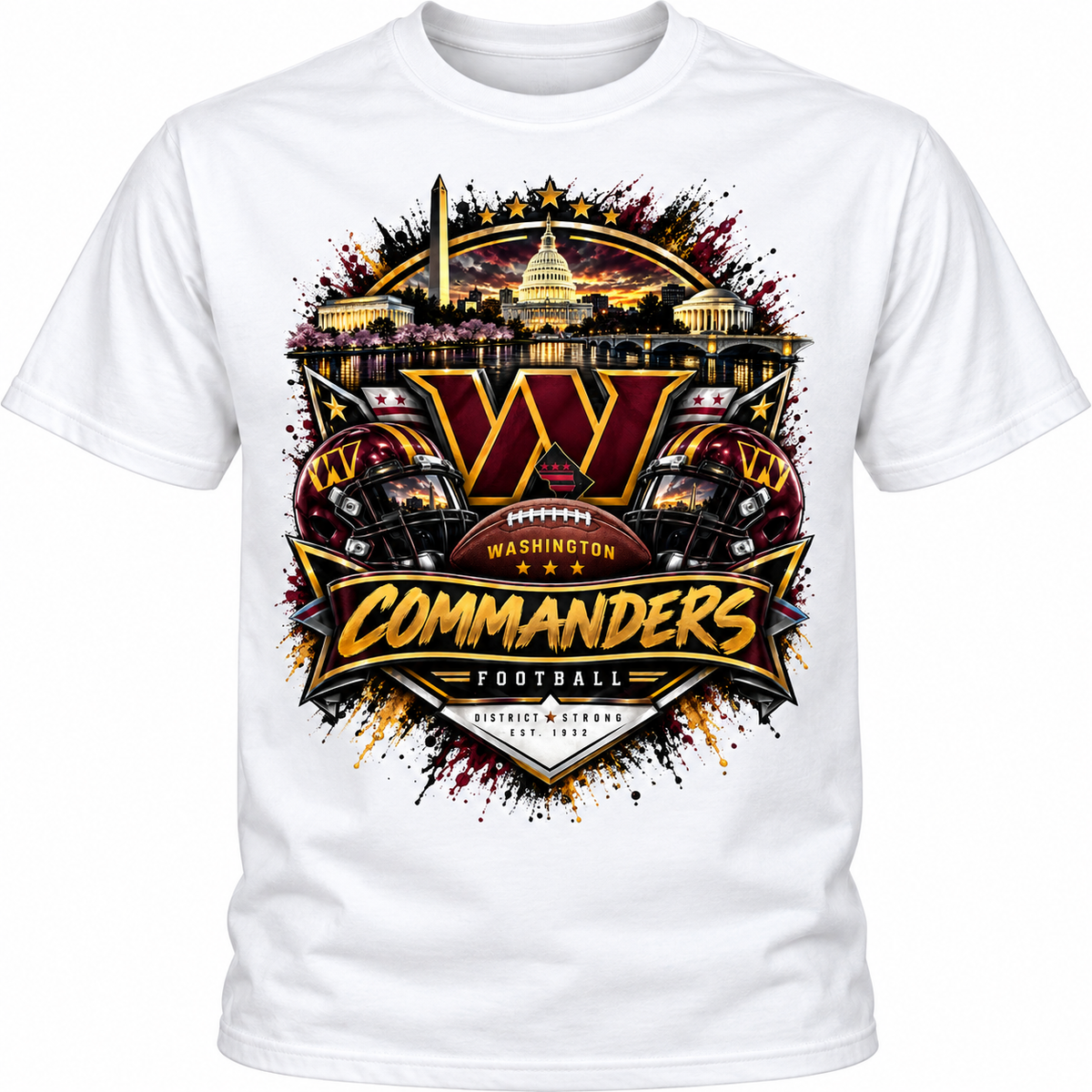 Washington Football Fan Short Sleeve Tee | Marshal’s Fan Gear