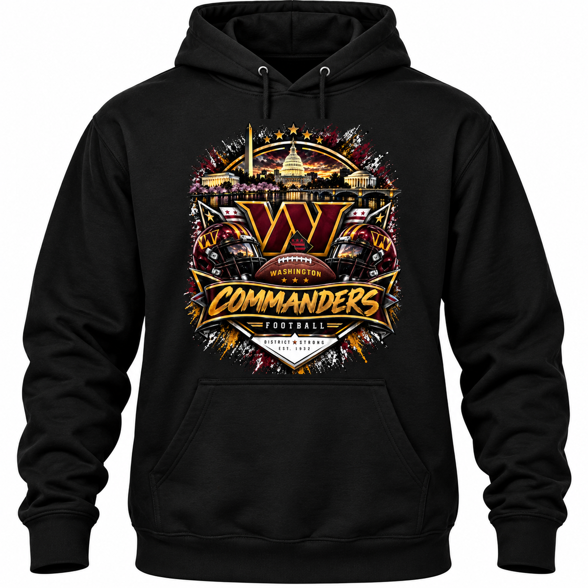 Washington Commanders Football Pullover Hoodie