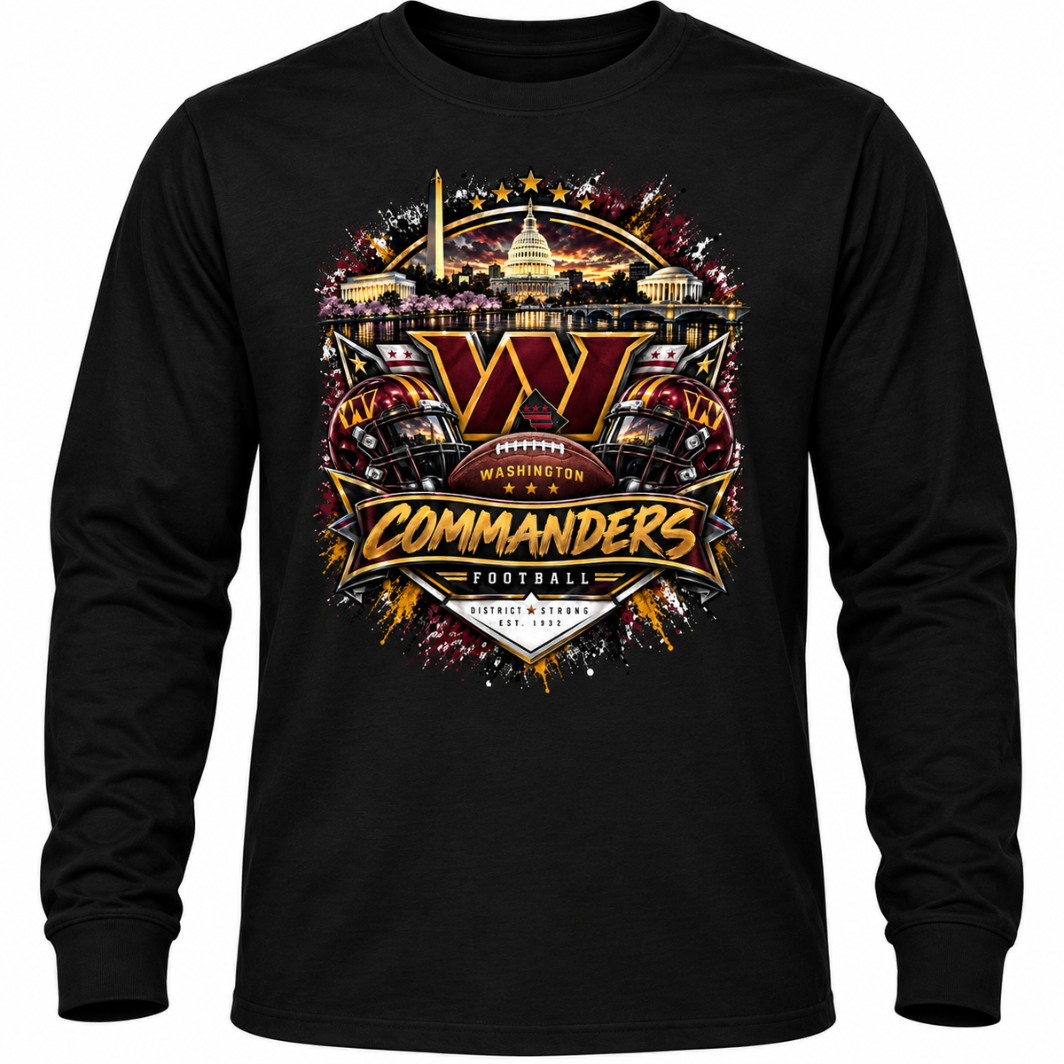Washington Football Fan Long-Sleeve Tee | Marshal’s Fan Gear