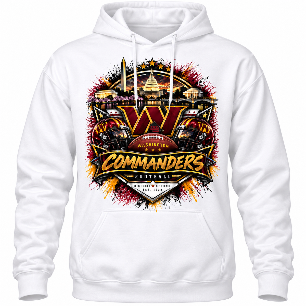 Washington Commanders Football Pullover Hoodie